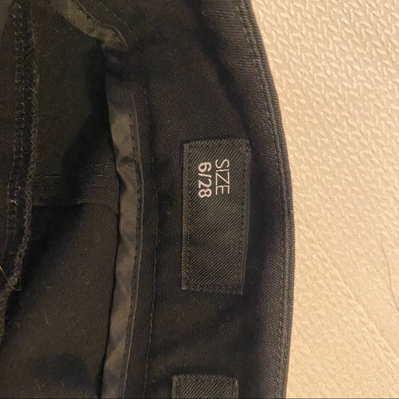Nine West Straight Leg Black Pants Size 6/28 - Picture 4 of 6